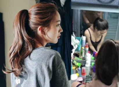 Người đẹp chổng đít ra để nhét vào